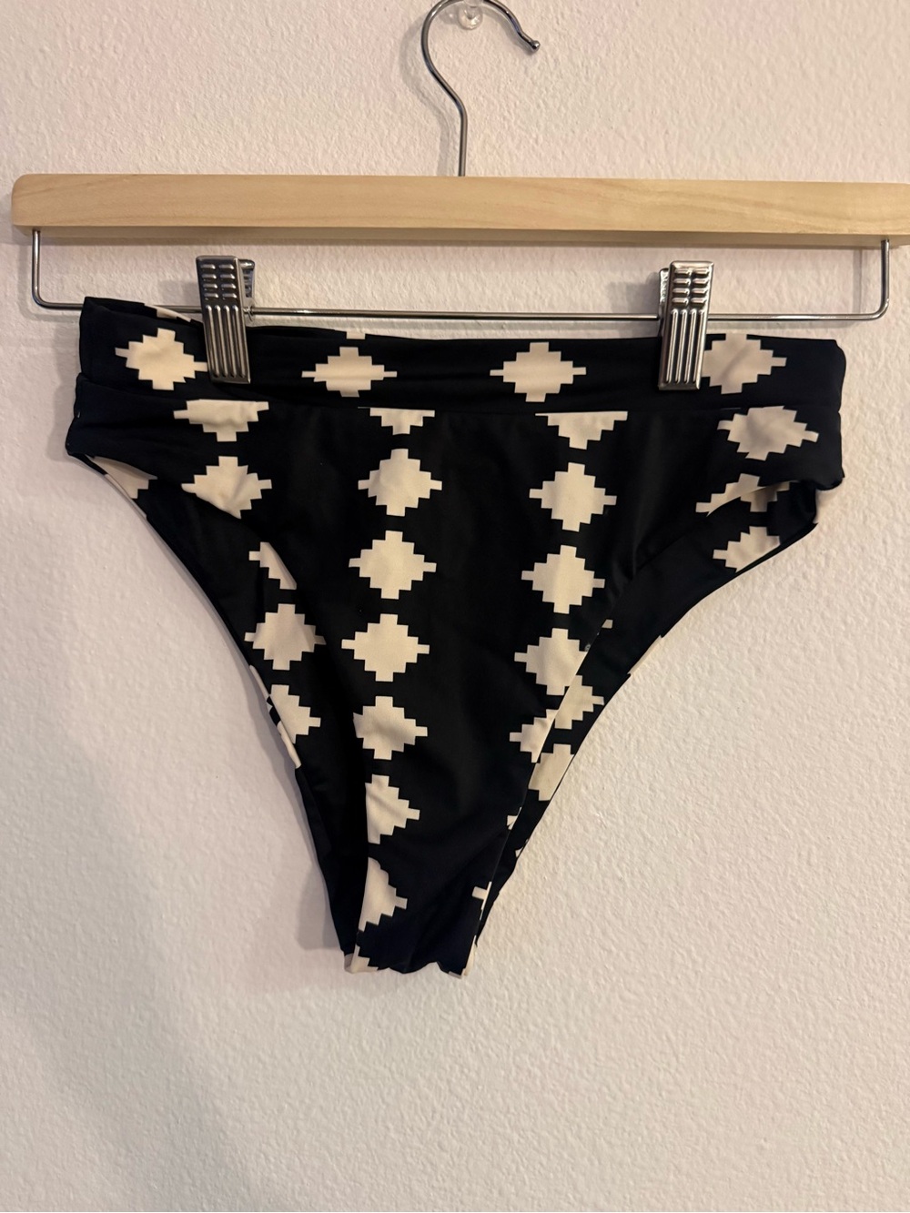 Darlin’ Ace print Josie style black  & cream  Bikini Bottoms